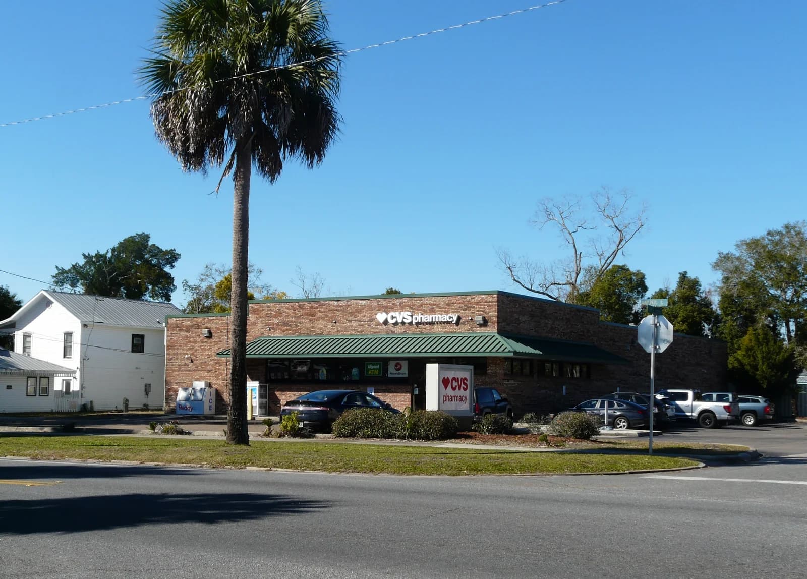CVS Pharmacy exterior in Apalachicola, Florida, photographed in January 2025